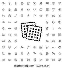 cookies icon illustration isolated vector sign symbol. Baby icons vector set.