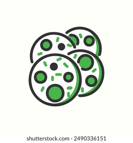 cookies icon, isolated icon theme bakery
