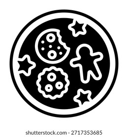 Ícone de Cookies - Ilustração de vetor misto