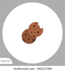 Cookies icon sign vector,Symbol, logo illustration for web and mobile