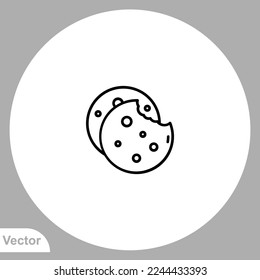 Cookies icon sign vector,Symbol, logo illustration for web and mobile
