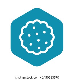 Cookies icon. Simple illustration of cookies vector icon for web