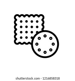 Cookies Icon. Snack, Meal Symbol for Design Elements, Websites, Presentation and Application - Vector. 