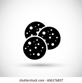 Cookies icon vector 