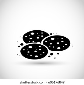 Cookies icon vector 