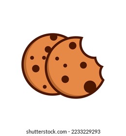 ilustración de diseño de vector de icono de cookies