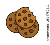 cookies icon vector design template simple and clean
