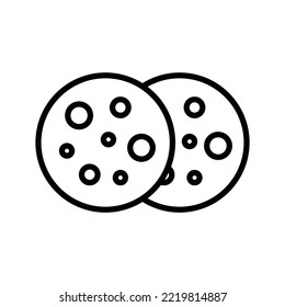 cookies icon vector design template in white background