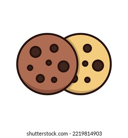 cookies icon vector design template in white background