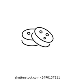 Cookies icon vector. EPS 10 editable vector