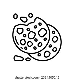 Cookies icon in vector. Illustration