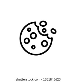 Cookies icon in vector. Logotype