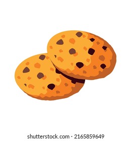 cookies icon white background isometric