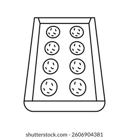 cookies icon with white background vector stock illustration