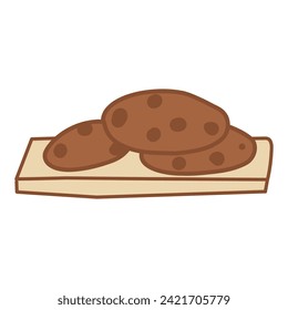 cookies isolated on white background