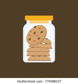 Cookies jar vector