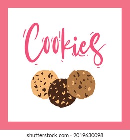 galletas con galletas. ilustración vectorial