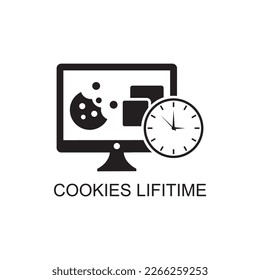 icono de duración de cookies, icono de marketing