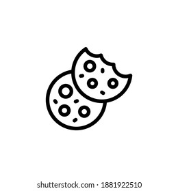 Cookies Linear icon in vector. Logotype