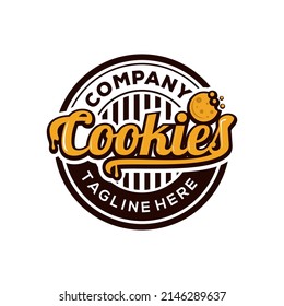 imagen del logotipo de cookies emblema idea creativa	
