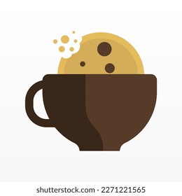 Cookies logo design. Biscuit logo template. Meals logo design template