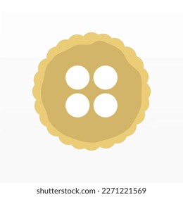 Cookies Logo Design. Biscuit Logo Vorlage. Speisen-Logo-Design-Vorlage