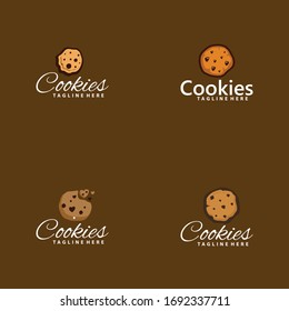 Vorlage für die Design-Vektorillustration von Cookies