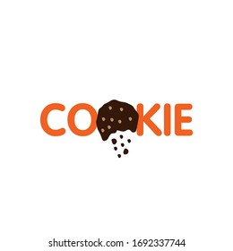 Plantilla de vectores de diseño de logotipos de cookies