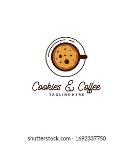 Vorlage für die Design-Vektorillustration von Cookies