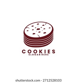 Cookies Logo Design Vektor Vorlage. Symbol für das Design des Cookies-Logos