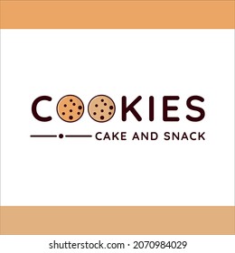 cookies logo vector illustration template icon graphic design. cake and snack symbol for bakery business