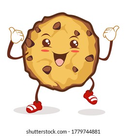 cartografía de mascota de cookies en vector