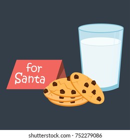 Cookies And Milk For Santa Claus