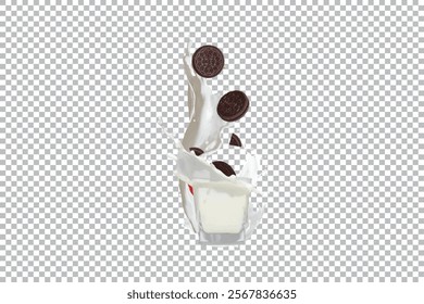 Cookies and Milk Splash Delight