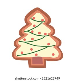 cookies on christmas celebration party element stock