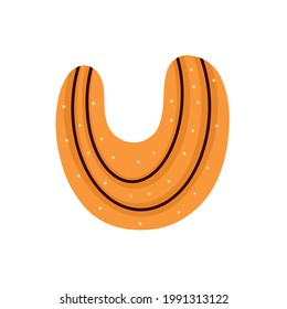 cookies on a white background. Vector cartoon illustration
