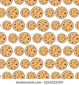 cookies pattern. cookies background tempate vector icon cartoon logo design illustration