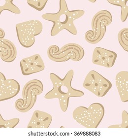 cookies pattern hearts bakery products confection