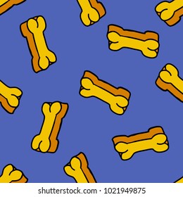 cookies for pets seamless doodle pattern