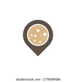 Plantilla vectorial de diseño de logotipo Cookies Point, símbolo de icono, conceptos de diseño creativos