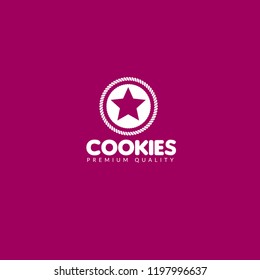 COOKIES premium quality stamp. quality sticker. vintage style