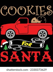 Cookies for santa EPS file for cutting machine. You can edit and print this vector art with EPS editor.