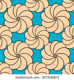 cookies seamless colored background vector illustration