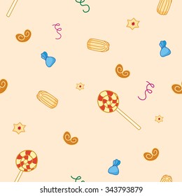 cookies seamless pattern