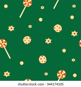 cookies seamless pattern