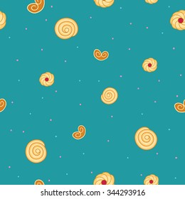 cookies seamless pattern