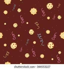 cookies seamless pattern