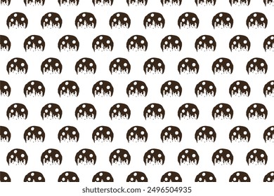 Cookies seamless pattern background. Biscuit seamless pattern background