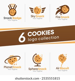 Cookies Shape Logo Template Set. Good for Business, Agency, Community and Organization