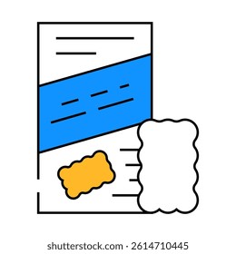 cookies snack line icon vector. cookies snack sign. isolated symbol illustration